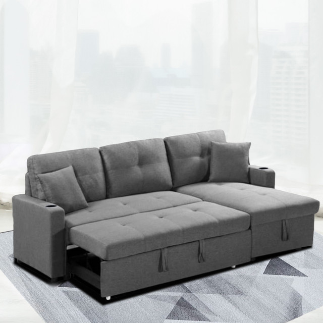 Brand New 2 PC Sectional Sleeper Sofa Bed Box Pack In Sale in Couches & Futons in Woodstock