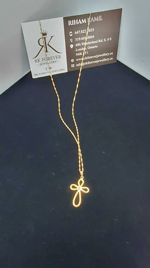 10k yellow gold chain & pendant # 412_11 in Jewellery & Watches in London - Image 7