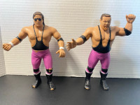 Vintage WWF LJN Hart Foundation Tag Team Action Figure Set