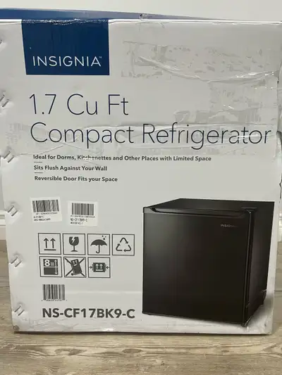 Brand New in Box Bar Fridge 1.7 CU Ft , View more