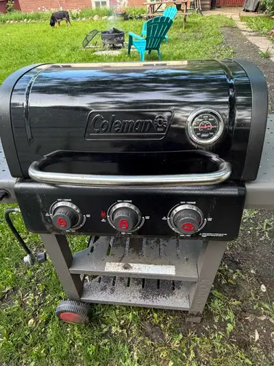 Coleman three burner propane bbq , View more