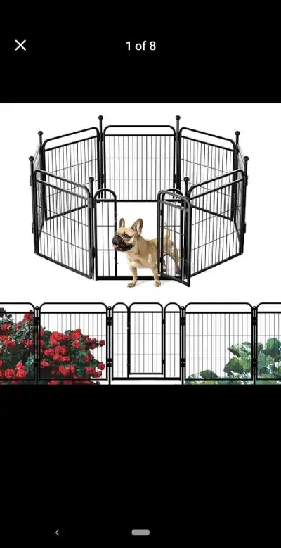 Gardner Pet 8-Panel Dog Playpen – 24" H | Indoor/Outdoor | Folda, View more