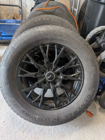 16" black rims with 114.3x5 bolt pattern. Wheels are in great shape, tires have lots of life left. C...