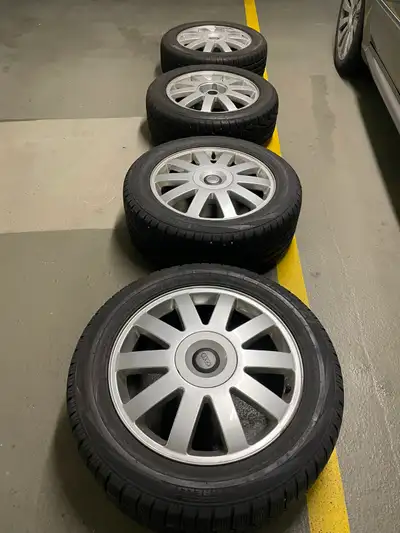 For sale: 4 genuine OEM Audi rims for 225/55R17 tires, bolt pattern 5x5112. Originally from a 2004 A...