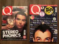 Lot de 5 magazines Q sur la musique - 5 Q music magazines