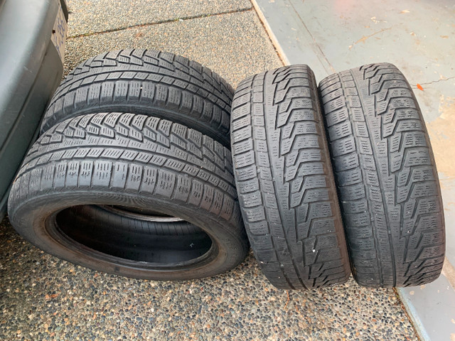 SET of all weather 205/55/16 91H M+S Nordman WR with 50% tread in Tires & Rims in Delta/Surrey/Langley