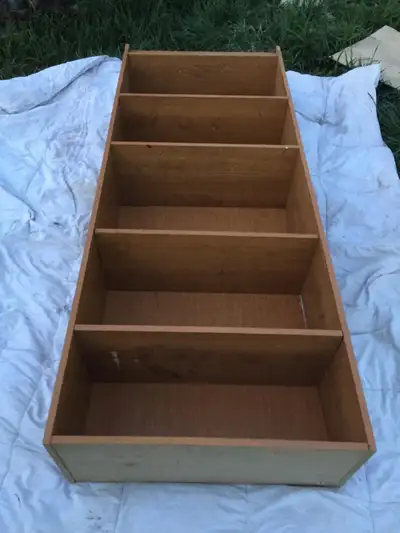 IKEA shelving unit. Wooden shelving. I deliver!, View more