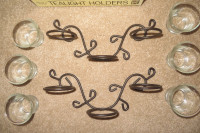 Wall Mount Tealight Holders for 6 candles