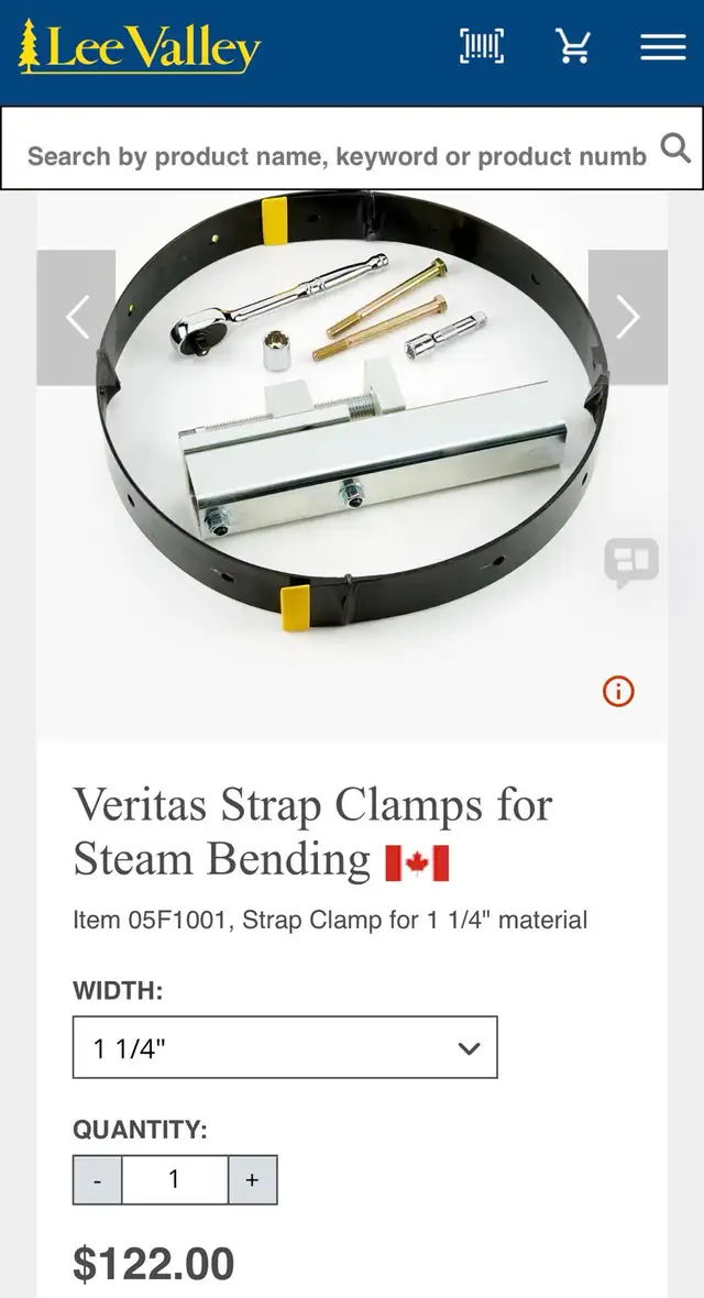 Veritas 10ft Strap Clamp – Chairmaking / Wood Bending in Hobbies & Crafts in Edmonton - Image 2