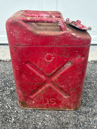 Vintage 1952 Nesco Military Metal Gas Can