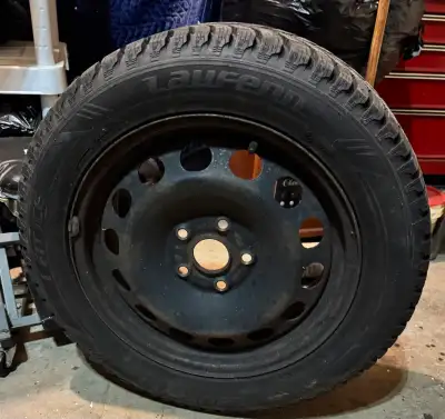 Snow /Ice snowflake approved winter Tires set of four on rims . For a 2017 Jetta Volkswagen . Size 2...