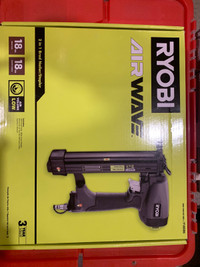 New Ryobi 2 in 1 brad nailer and stapler air driven