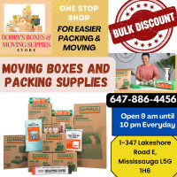MOVING BOXES & PACKING SUPPLIE S -  BULK DISCOUNT!