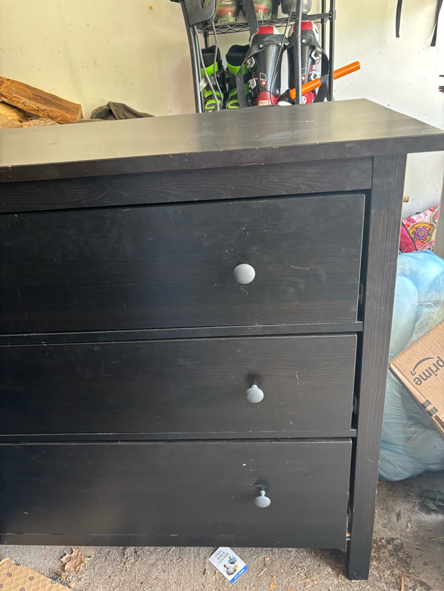 IKEA HEMNES 3-Drawer Dresser – Black-Brown in Dressers & Wardrobes in Mississauga / Peel Region - Image 4