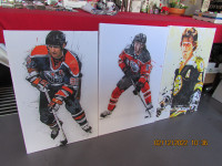 40 different, Canvas Hockey prints of some legend players in th