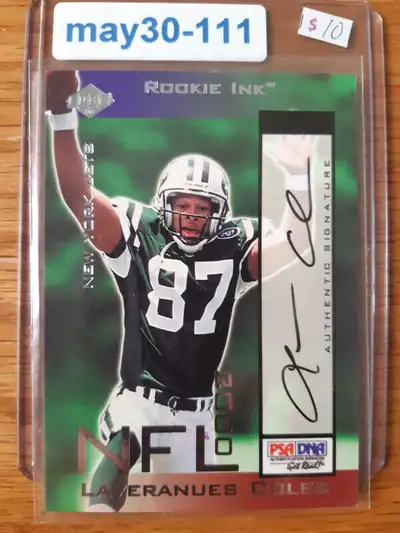 2000 Collector's Edge Odyssey Rookie Ink #LC Laveranues Coles, View more