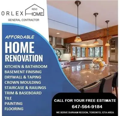 AFFORDABLE HOME RENOVATIONS CALL US  647-564-9184, View more