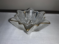 CANDY DISH-GLASS--STAR SHAPED--HEAVY