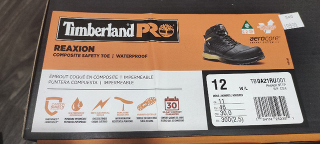 Timberland safety toe waterproof  Size 12/46 in Men's Shoes in City of Toronto - Image 2