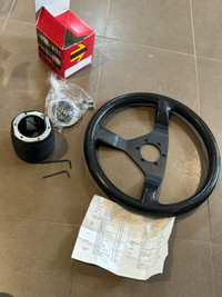 [honda CRX, etc] new MOMO steering wheel hub and wheel