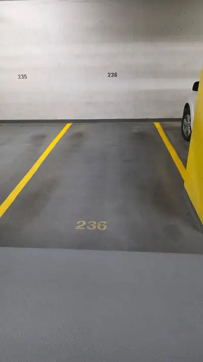 Available starting December/January Parking stall for rent Brava building Underground/heated Deposit...