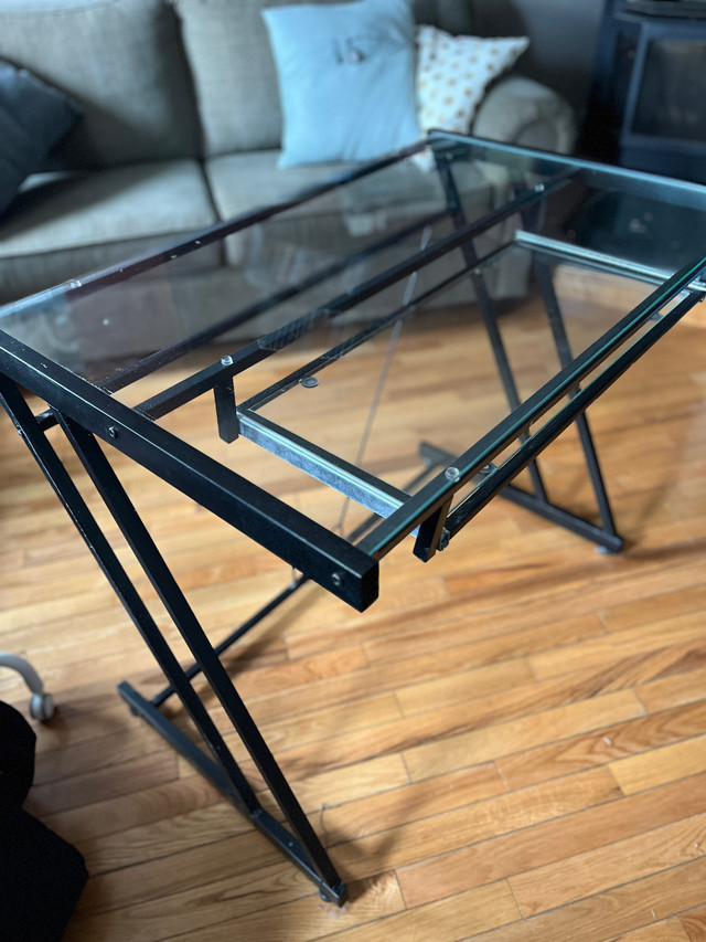 Small Glass Top Desk in Desks in Dartmouth