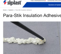 Insulation Adhessive Siplast ParaStick