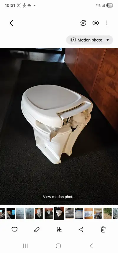 WE BOUGHT THIS HIGHER TOILET FOR OUR RV , BUT DECIDED TO GO WITH AN 18 " HEIGHT INSTEAD