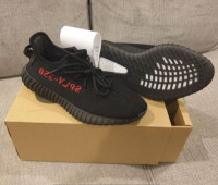 Yeezy Boost 350 Black  Red   Bred DEADSTOCK
