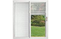 new vinyl patio sliding doors with blinds