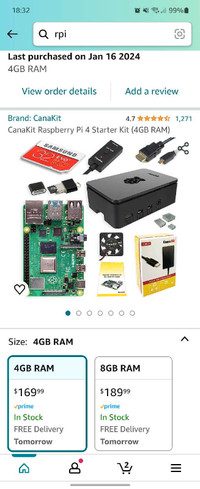 Raspberry Pi 4B/4GB Starter Kit
