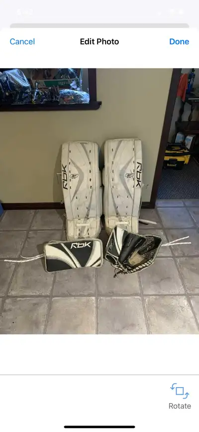 Senior hockey goalie equipment, View more