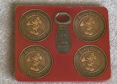 Vintage Mickey Mouse Collection - Disneyland 4 Metal Coasters, View more