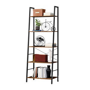 5 Tier Ladder Shelf, Vintage Bookshelf Open, Freestanding Displa in Other in Oshawa / Durham Region - Image 2