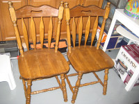 FS: Solid wood dining room chairs sell by pair or set of 4