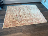 Rug with soft muted colours