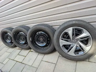 Wheel covers optional for additional $60. Tires mounted and balanced on rims, and ready to go - comp...