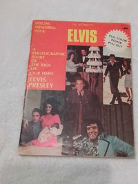 1977 - THE WORLD OF ELVIS - Special Memorial Issue - RARE poster