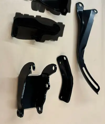 Chevy small block assorted brackets they have been bead blasted and powder coated semi gloss black....