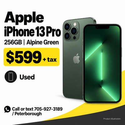 iPhone 13 Pro 256GB Alpine Green - $599 + tax, View more