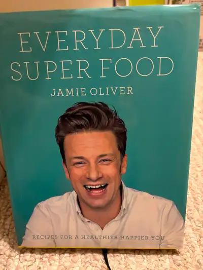 Everyday Super Food by Jamie Oliver $25 hard cover cook book recipe book, gently used Jamie's Food R...