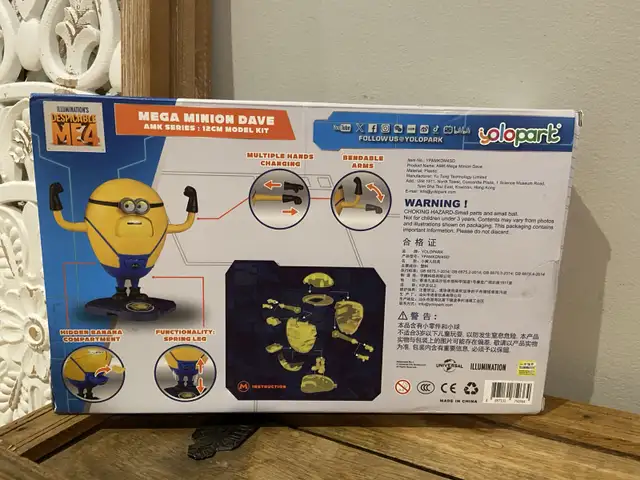 New Yolopark Minions Despicable Me 4 Mega Minion Dave in Toys & Games in Oshawa / Durham Region - Image 3
