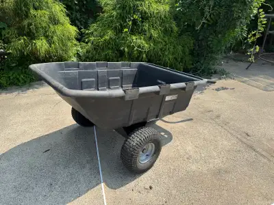 Wheelbarrow Dumper Trailer for Lawn Tractor Tracteur a Gazon, View more