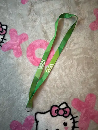 Green Carleton university CUSA lanyard, View more