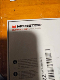 Monster Clarity 101 AirLinks Wireless In-Ear Headphones - Black 