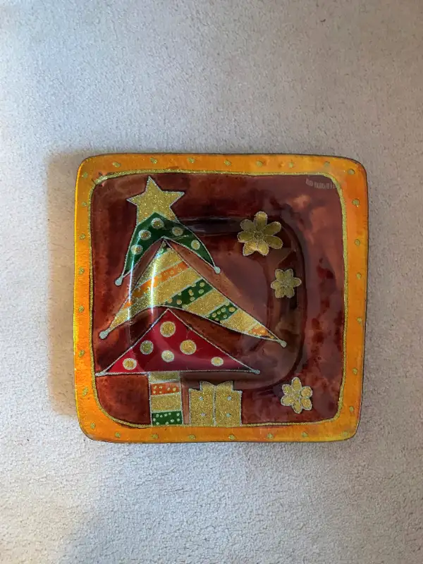 Christmas NEW - 10" Square Xmas Dish/Platter in Holiday, Event & Seasonal in Markham / York Region - Image 2