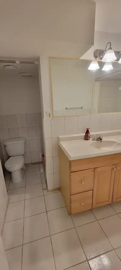 Basement apartments 1 bedroom seprate entrance Kitchen, bathroom in unit lundry Suitable for 1 or 2...