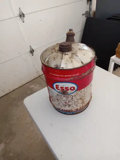 5 gallon Esso can vintage, View more