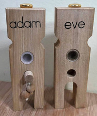 Novelty Adam & Eve salt and Pepper shakers