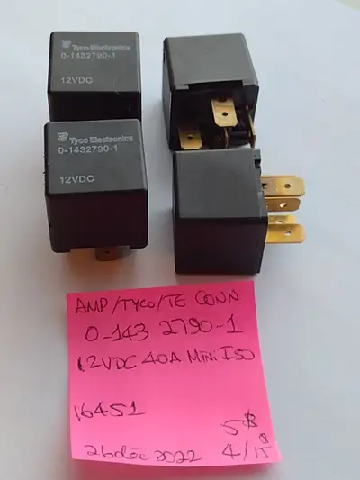 Relais AMP/TYCO SPDT 12V 40A MINI ISO relay 5-tabs, View more